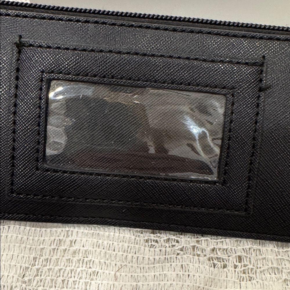 Disney Parks wallet Minnie Mouse card slots zipper section clear license slot - Picture 7 of 9